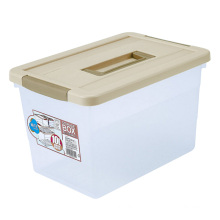 Caja de almacenaje cristalina del hogar del plástico para el hogar (SLSN021)